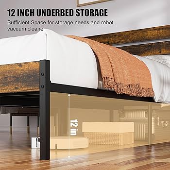 お盆セール！！REPOLAR Bed Time Story8点まとめ売リ Shintenchi Queen Size Bed Frame with Steel Slat Support